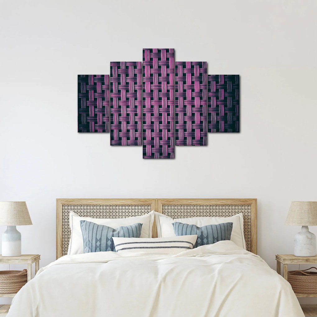 Tabloul textura în mov (150x105 cm)