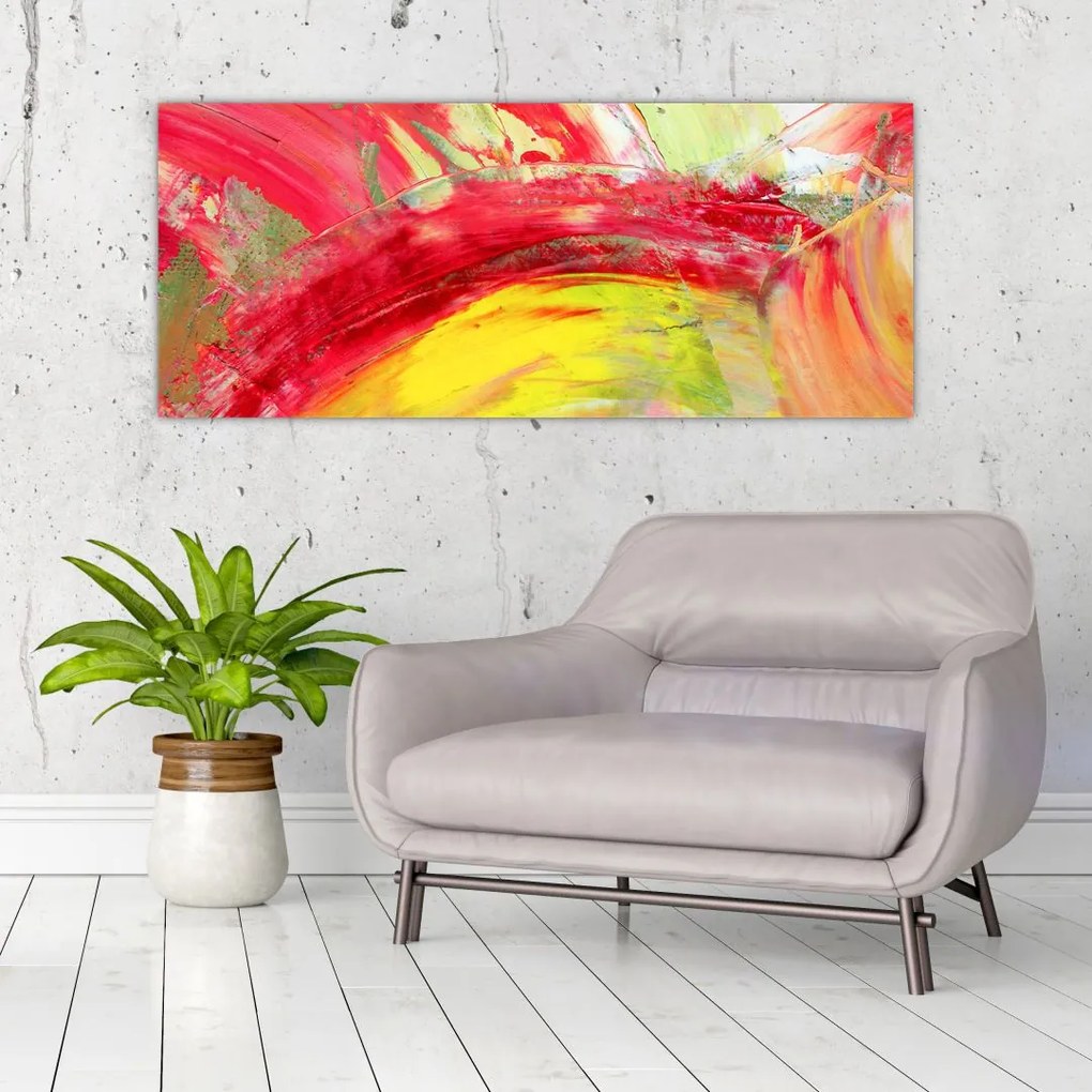 Tablou cu abstracție - pictura (120x50 cm)