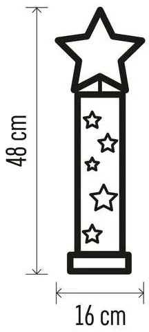 Decorațiune LED de Crăciun 5xLED/2xAA stea
