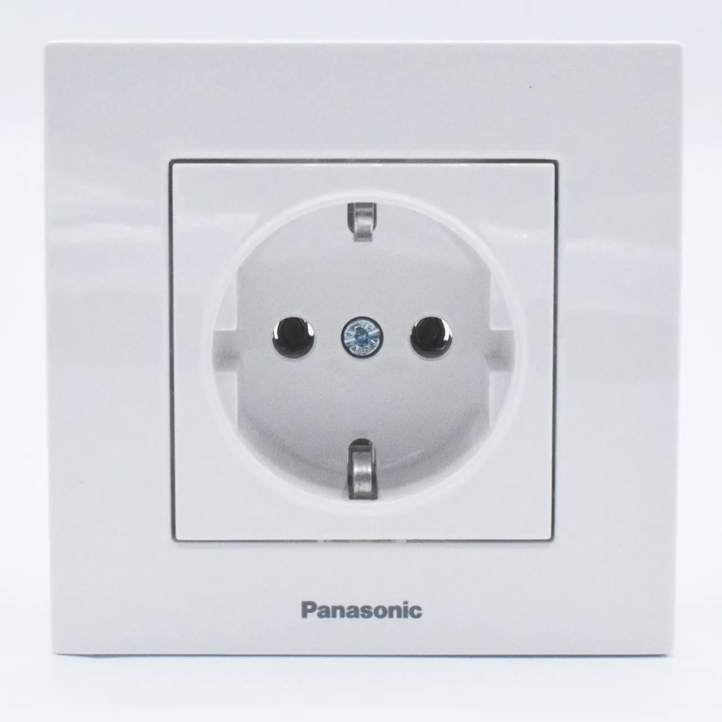 Priza simpla cu impamantare Karre Plus Panasonic, ST, alba