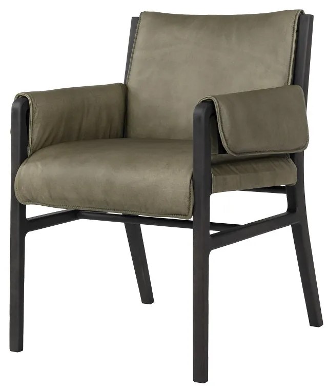 Scaun tip fotoliu de citit din piele ✔ model CELIO