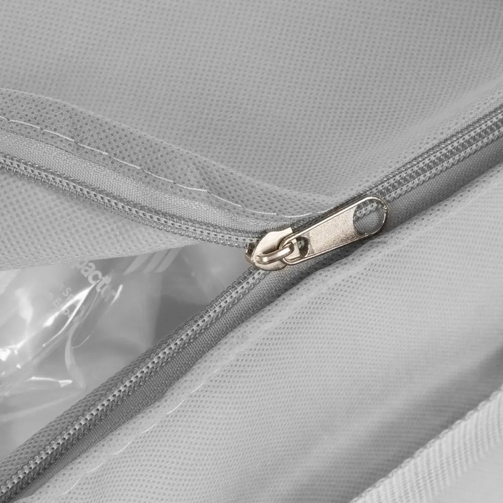 Cutie de depozitare pentru haine din material textil cu vacuum/cu pereți întăriți 56x56x16,5 cm Granit – Compactor