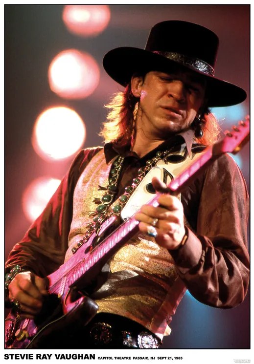 Poster Stevie Ray Vaughan - New Jersey 85