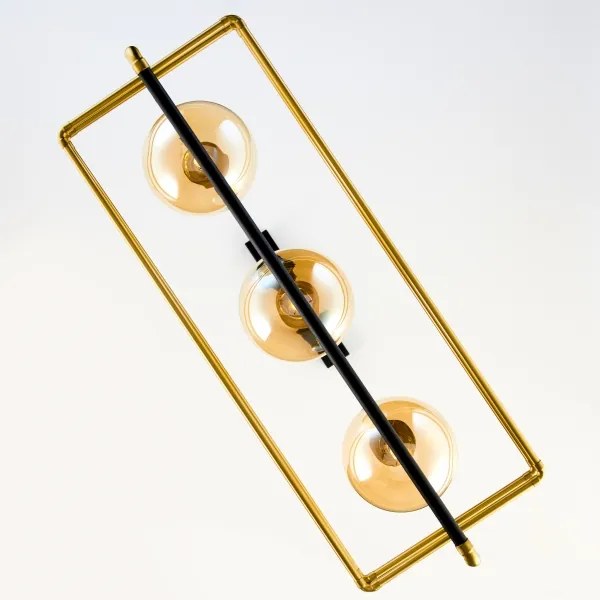 Lustră pe cablu Jupiter 2027 FIORI 3xG9/10W/230V negru/auriu/bej