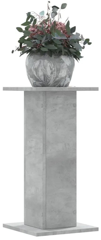 vidaXL Suport de plante, 2 buc., gri beton, 30x30x60 cm lemn prelucrat