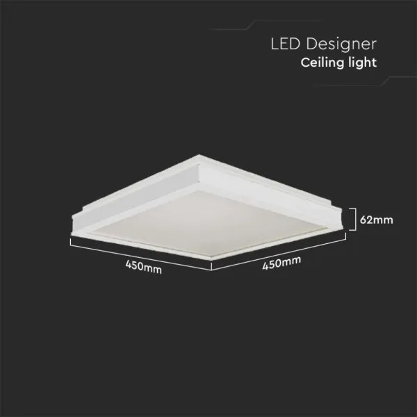 Plafonieră LED dimabilă LED/24W/230V 4000K 45x45 cm alb