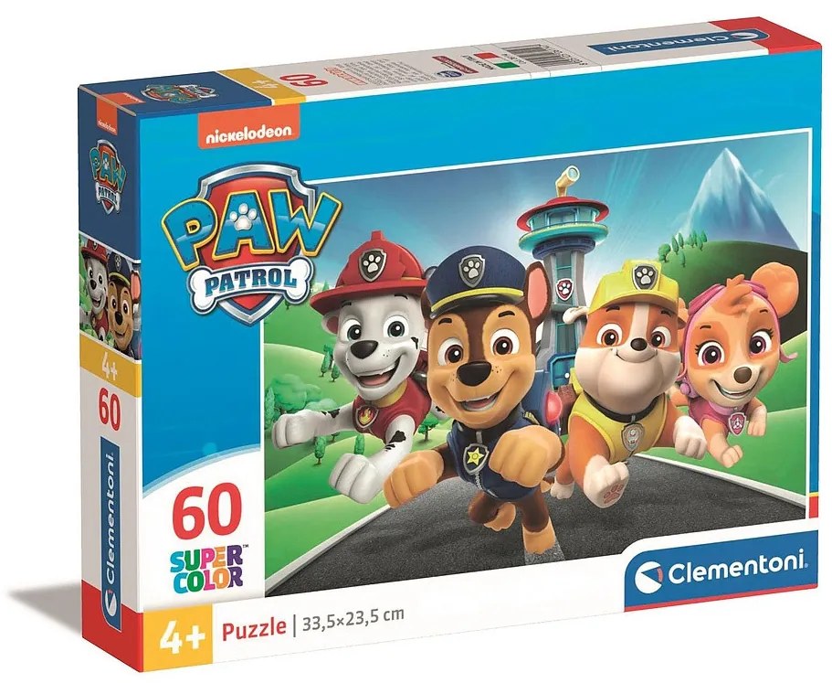 Patrula Cățelușilor Running Puzzle Clementoni de 60 piese