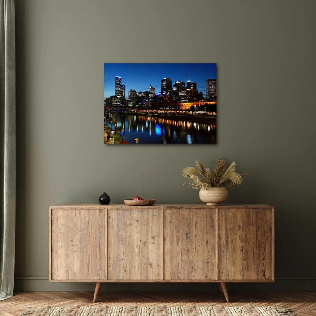 Tablou cu noaptea în Melbourne (70x50 cm)