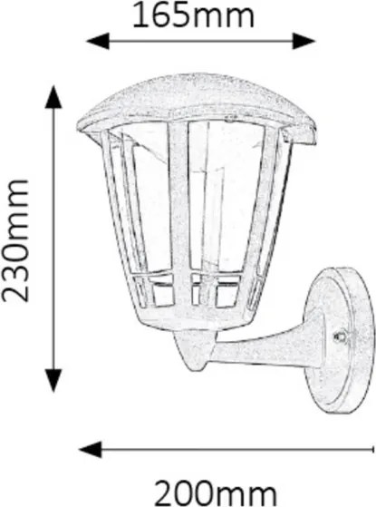 Rabalux 8126 - LED Aplică perete exterior SORRENTO LED/8W/230V IP44