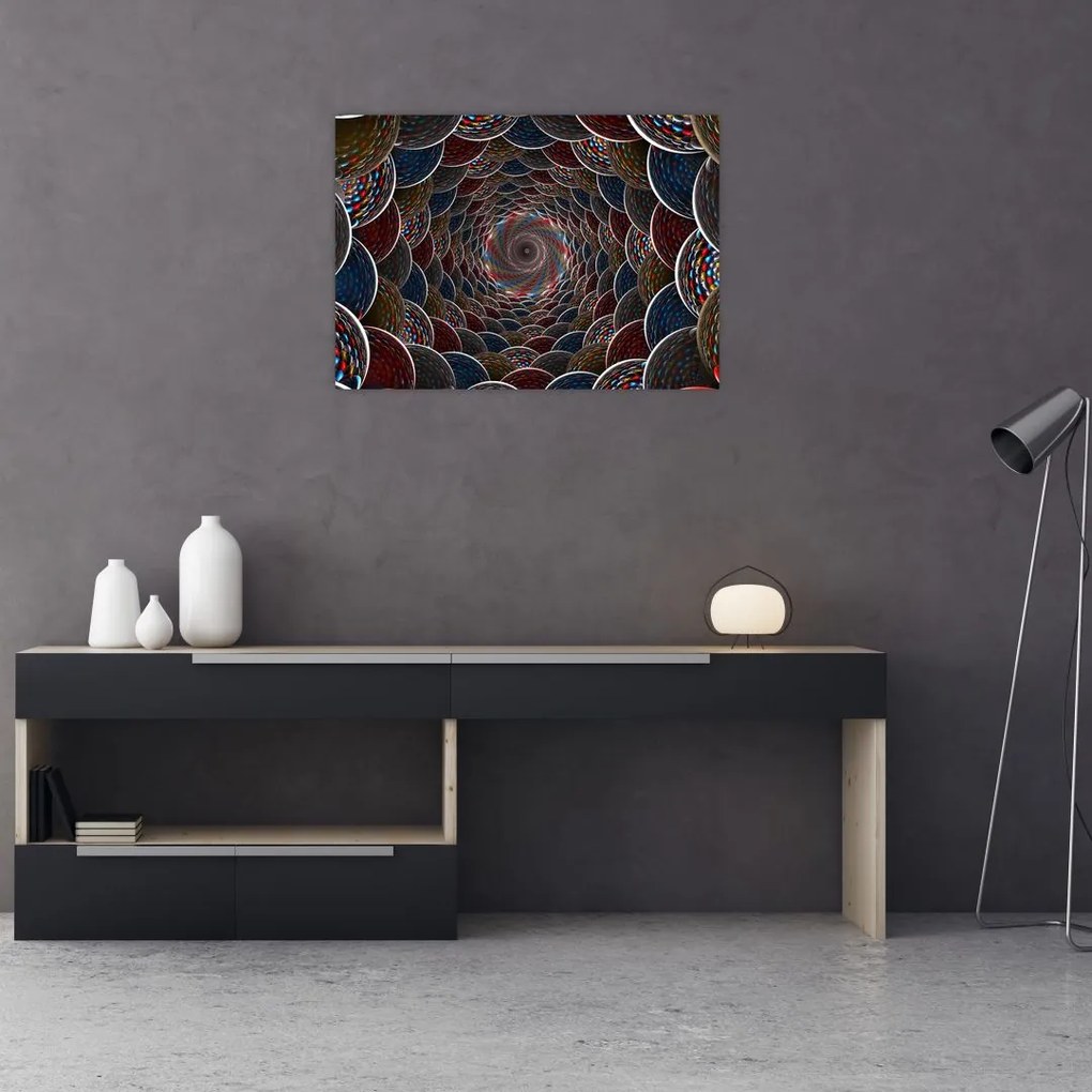 Tablou pe sticlă - Vortex (70x50 cm)
