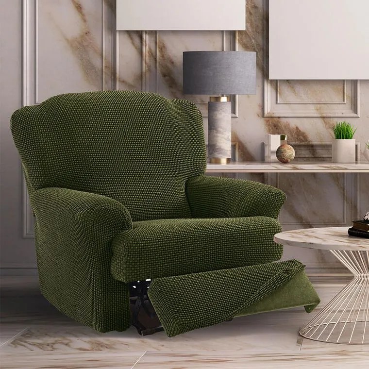 Nueva Textura Huse care se întind foarte bine NIAGARA verzi fotoliu de relaxare (l. 70 - 90 cm)