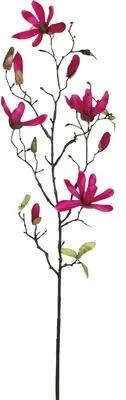 Floare artificiala, magnolie roz, l 75 cm