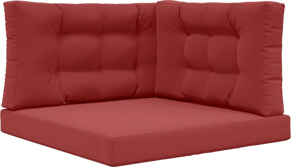 vidaXL Perna pentru canapea de exterior 3 pcs bordo Poliester