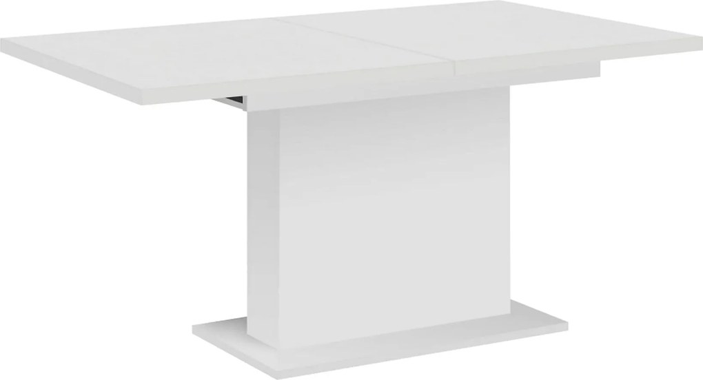 Masa extensibila BOBA, alb, DTD laminat, 160/200x90x77 cm