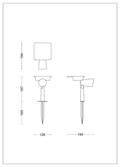 Philips ASHLYN LED 1,4W 3,7V 2700K IP44 lampă solară spot