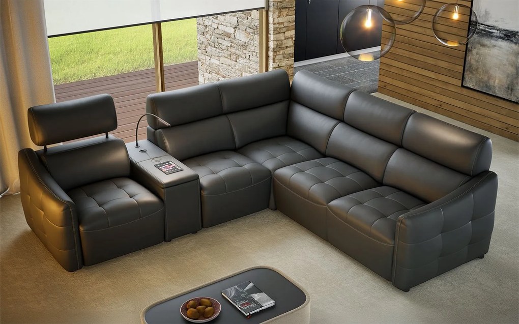 Coltar lemn masiv Davos, 262 × 100 × 221 cm - Stânga