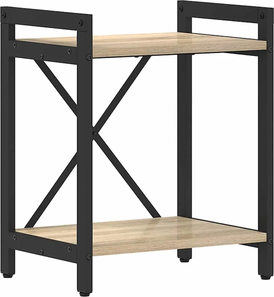 vidaXL Raft pentru cărți Stejar Sonoma 40 x 30 x 50 cm Lemn compozit