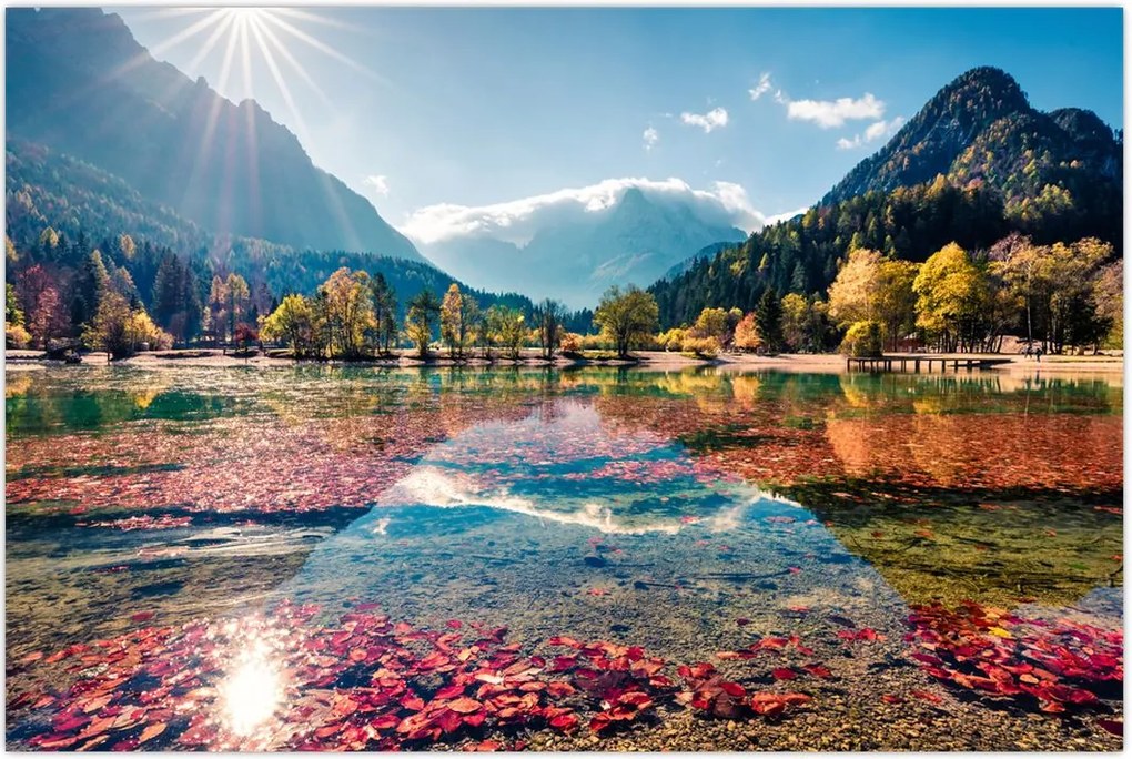 Tablou - Lacul Jasna, Gozd Martuljek, Alpii Iulieni, Slovenia (90x60 cm)