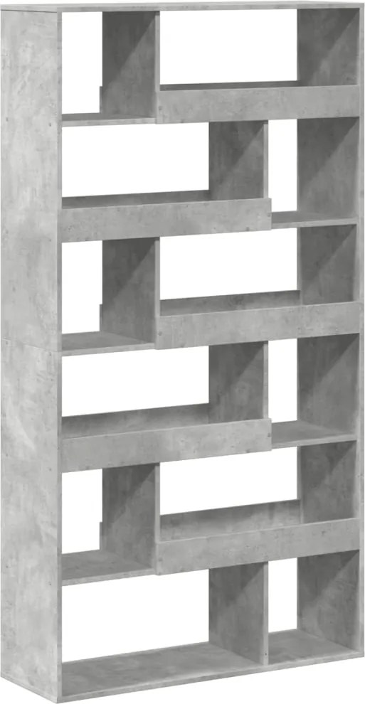 vidaXL Bibliotecă, gri beton, 100x33x187,5 cm, lemn prelucrat