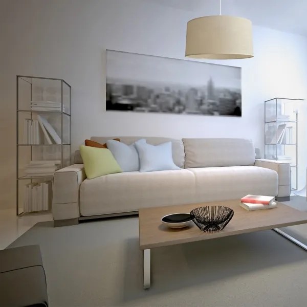 Lustră pe cablu ALBA 1xE27/15W/230V d. 40 cm bej