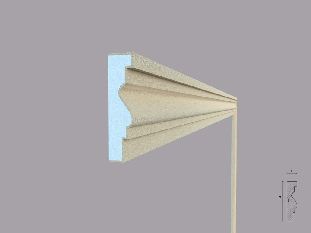 Ancadrament fereastra exterior FP129 dimensiuni 120x30x2000mm