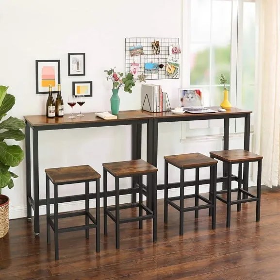 Masa Bar Vintage Maro Rustic, 120 x 100 x 40 Cm