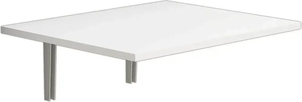 Masa PC rabatabila cu montaj pe perete, Praga Homs, alb, 50 x 24.5 x 1.8 cm, PAL