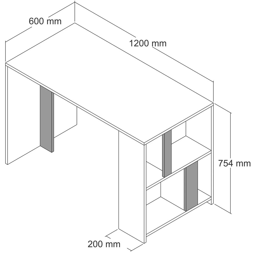 Masă PC Limba (nuc). 1072508