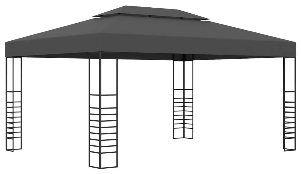 vidaXL Pavilion, antracit, 3 x 4 m