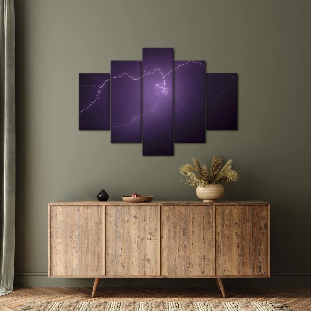 Tabloul cu fulger pe cer (150x105 cm)