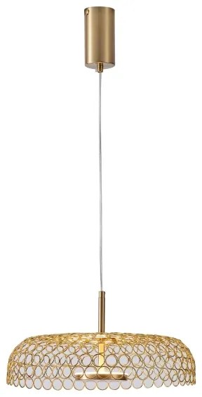 Lustră LED pe cablu LED/10W/230V 3000K auriu d. 35 cm