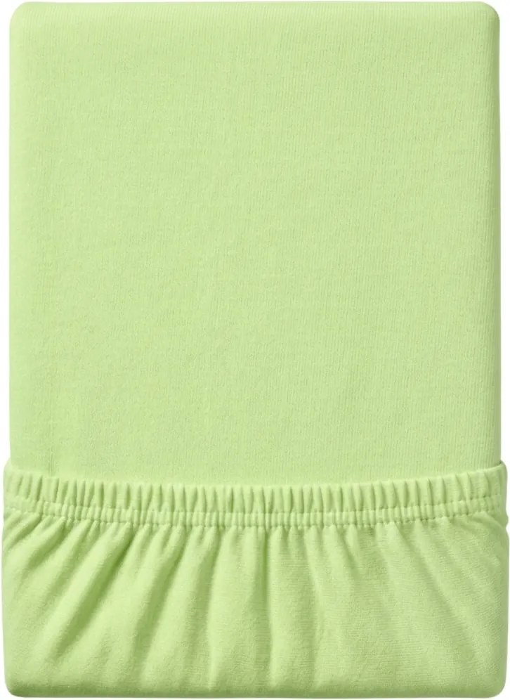 Cearsaf Jersey EXCLUSIVE verde deschis 90 x 200 cm
