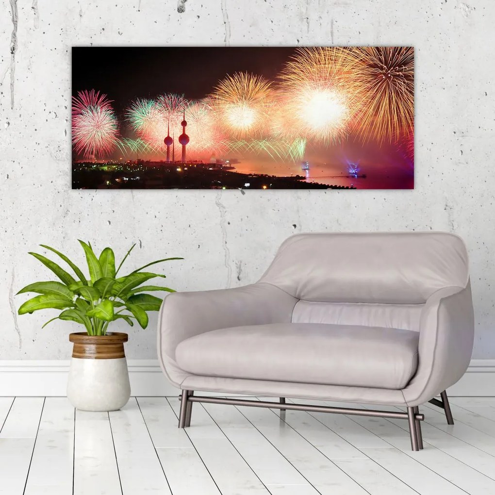 Tablou cu artificii (120x50 cm)
