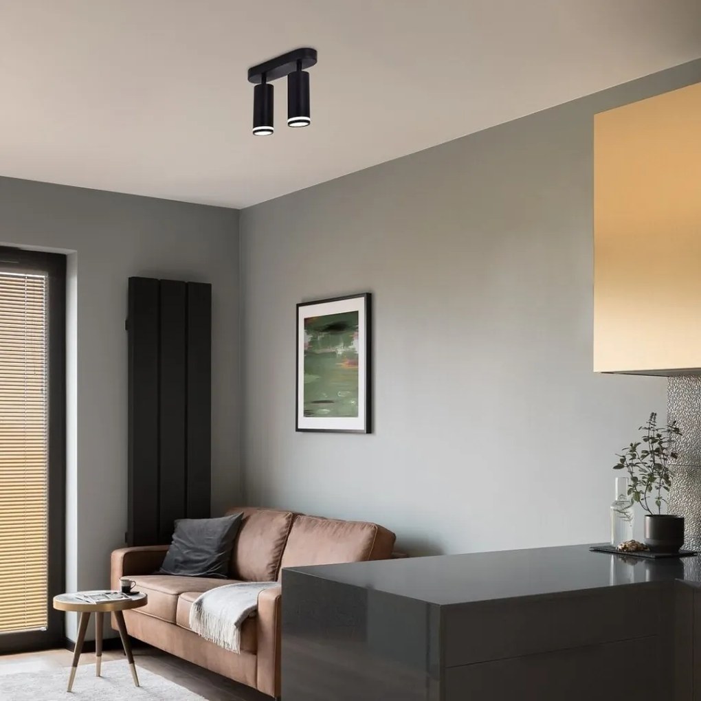 Plafoniera cu 2 Spoturi Directionabile, Design Modern, Senobia
