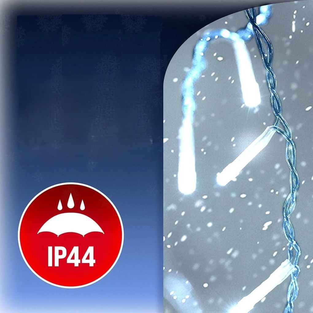 Șir luminos de Crăciun SIMPLE, 40m, alb rece Monzana