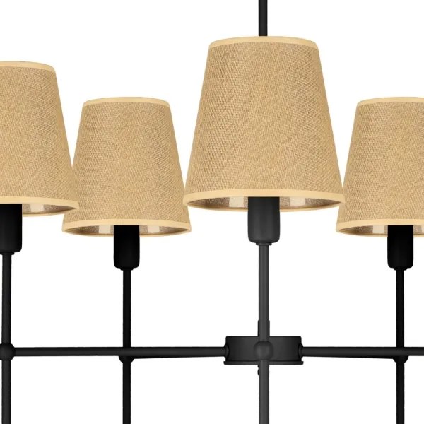 Candelabru cu tijă MADELA, 5xE14/40W/230V, iută/negru