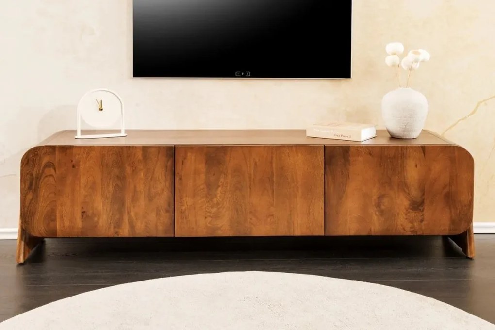 Comoda TV din lemn de mango maro BRASIL 160cm