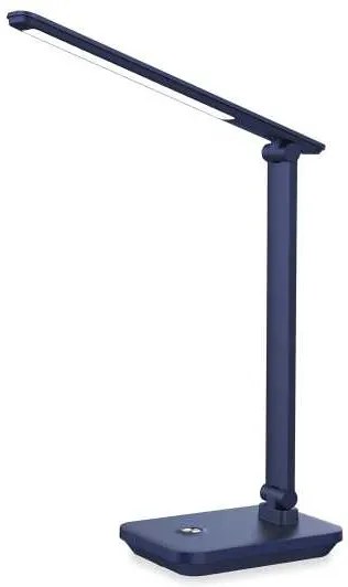 Lampă de masă Platinet 5 W, baterie puternică + USB, albastru