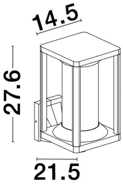 Aplica pentru iluminat exterior IP65 LOEVE NVL-9193101