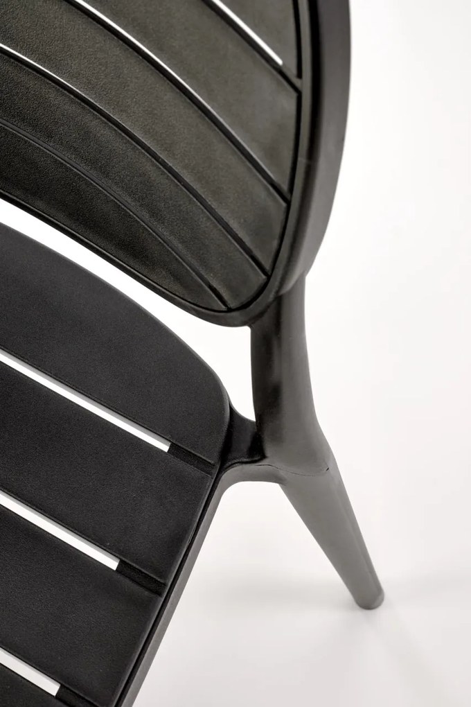 Scaun plastic K529 negru