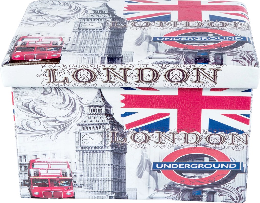 Taburet Design London, multicolor, 48x32x31.5 cm