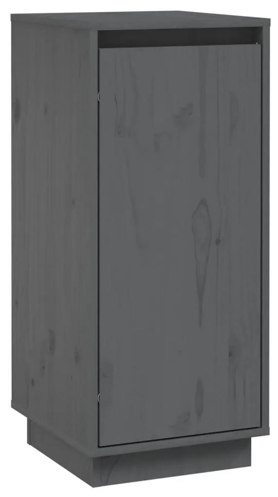 Servanta, gri, 31,5x34x75 cm, lemn masiv de pin 1, Gri