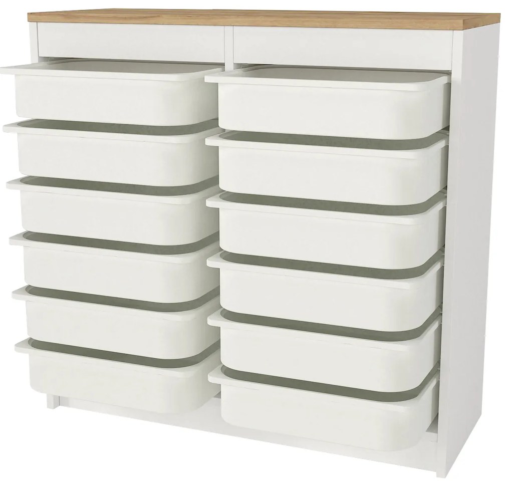 Organizator, Compact Storage, UnicUtil, 89 x 34 x 85 cm, Alb-Maro, UUORG19
