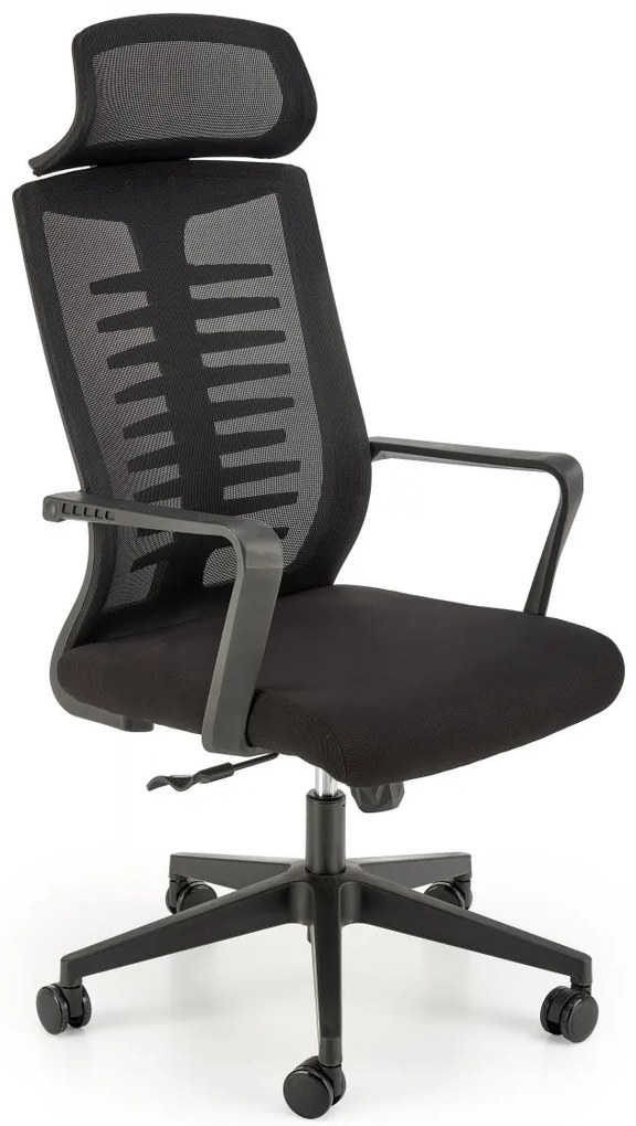 Scaun de birou Fabio negru H128 cm