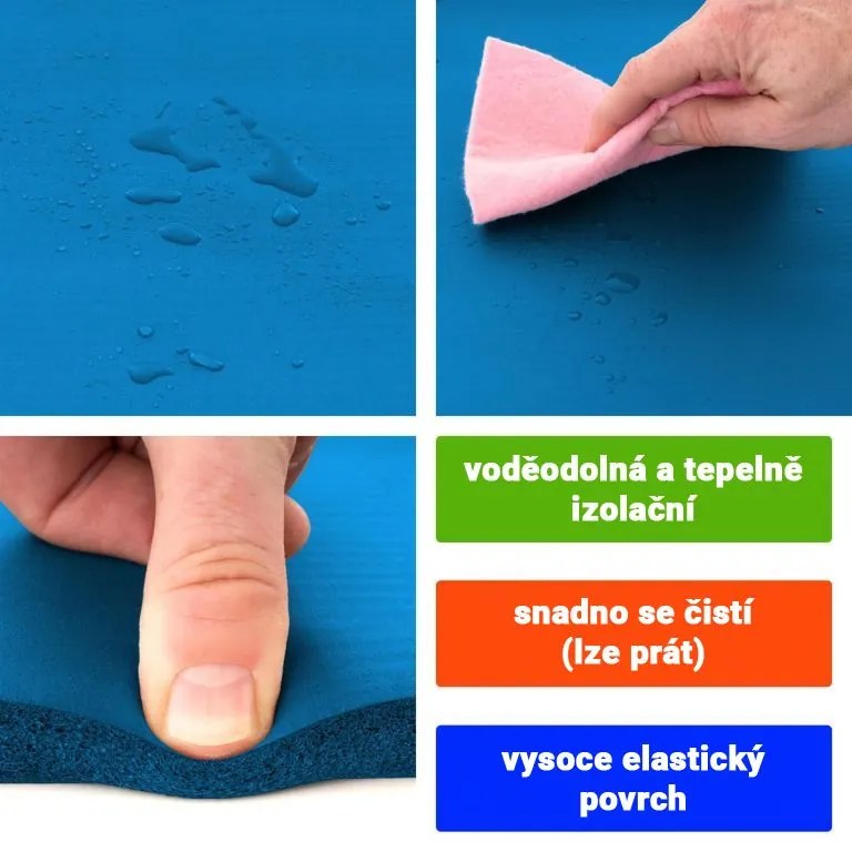 MAXXIVA Covor de gimnastică 190x100x1,5 cm, albastru