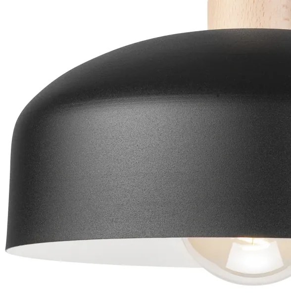 Lustră aplicată RINA 1xE27/15W/230V negru