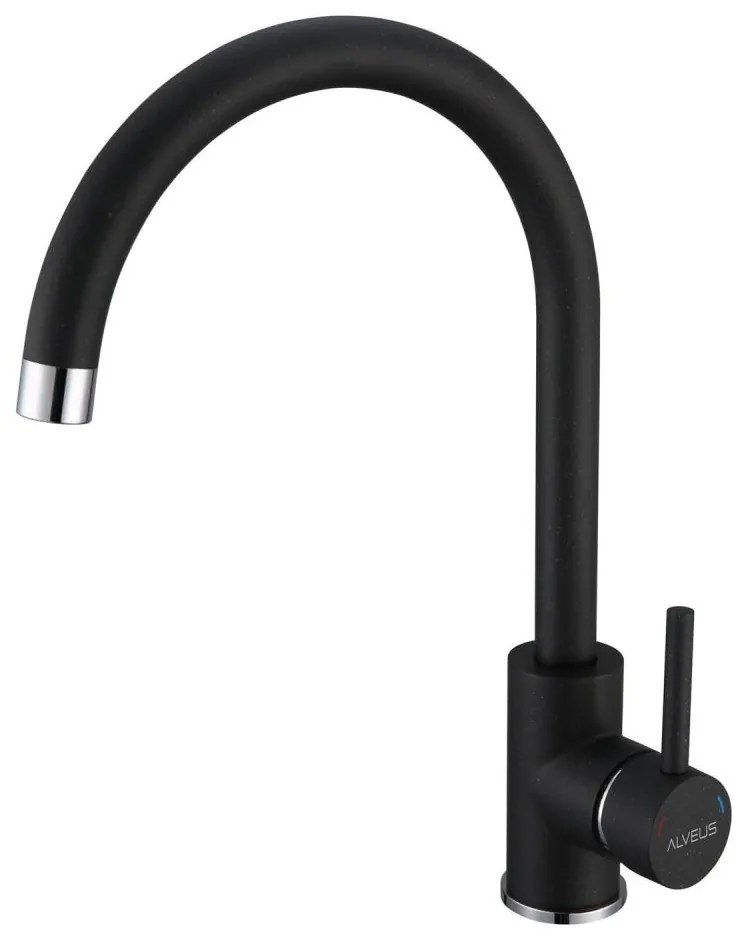 Baterie de chiuvetă ALVEUS 1129039 ROXA 35,1 cm negru
