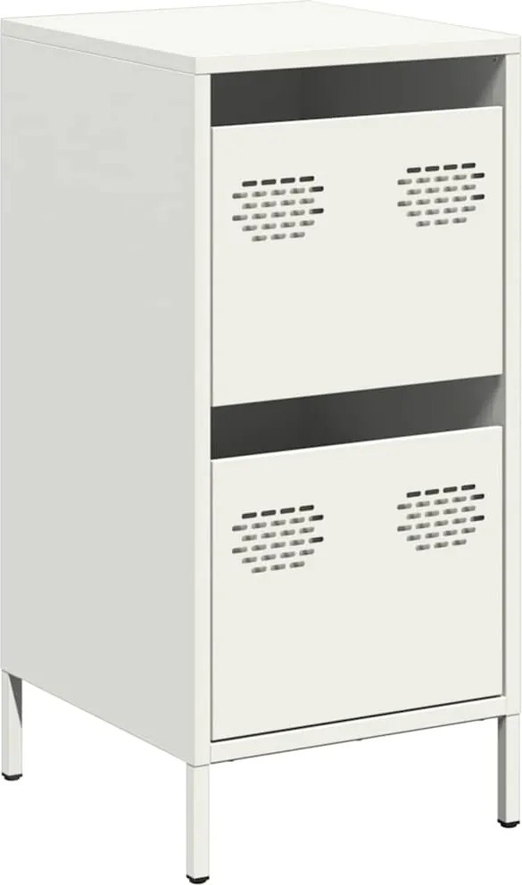 vidaXL Dulap, alb, 35x39x73,5 cm, oțel laminat la rece