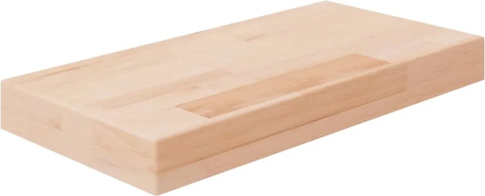 vidaXL Poliță, 40x20x4 cm, lemn masiv de stejar netratat