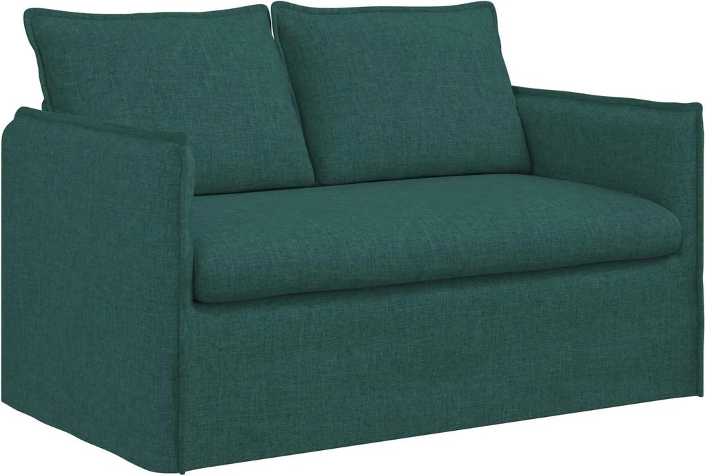 vidaXL Canapea Verde închis 136 x 82 x 85 cm țesătură